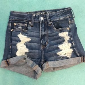 American eagle high waisted shorts